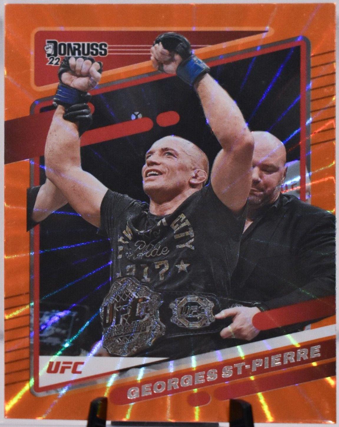 Georges St-Pierre 2022 Panini Donruss UFC Base #169 Orange