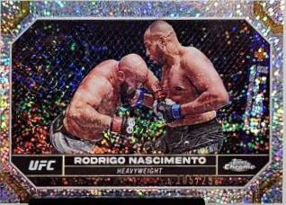 Rodrigo Nascimento 2024 Topps Chrome UFC Base #166 Speckle Refractor