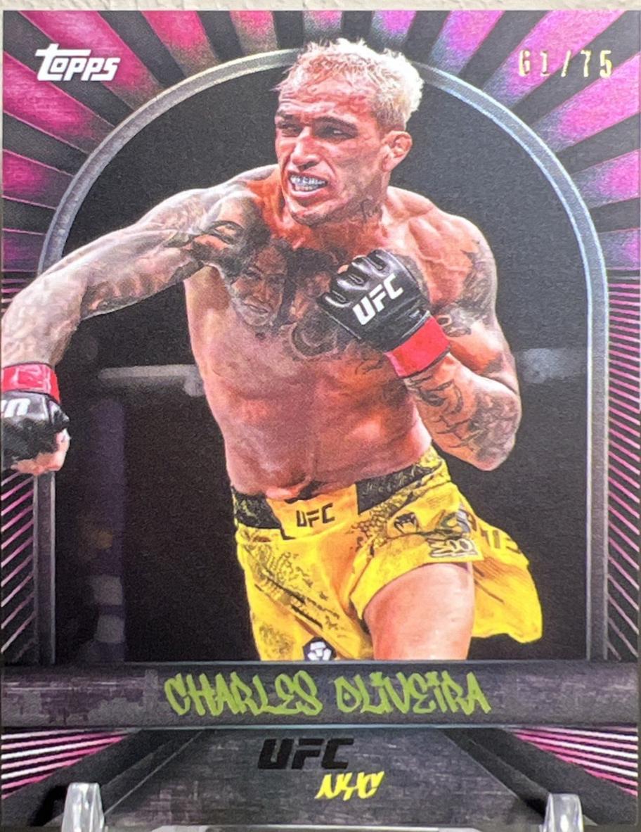 Charles Oliveira 2024 Topps UFC NYC Base #3 Green