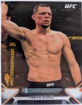 Nate Diaz 2016 Topps UFC Knockout Base #45 Gold