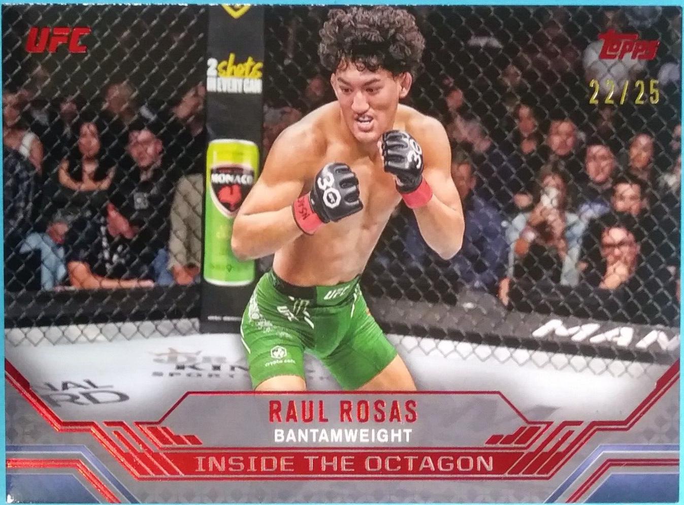 Raul Rosas 2024 Topps Knockout UFC Inside the Octagon #ITO-9 Red