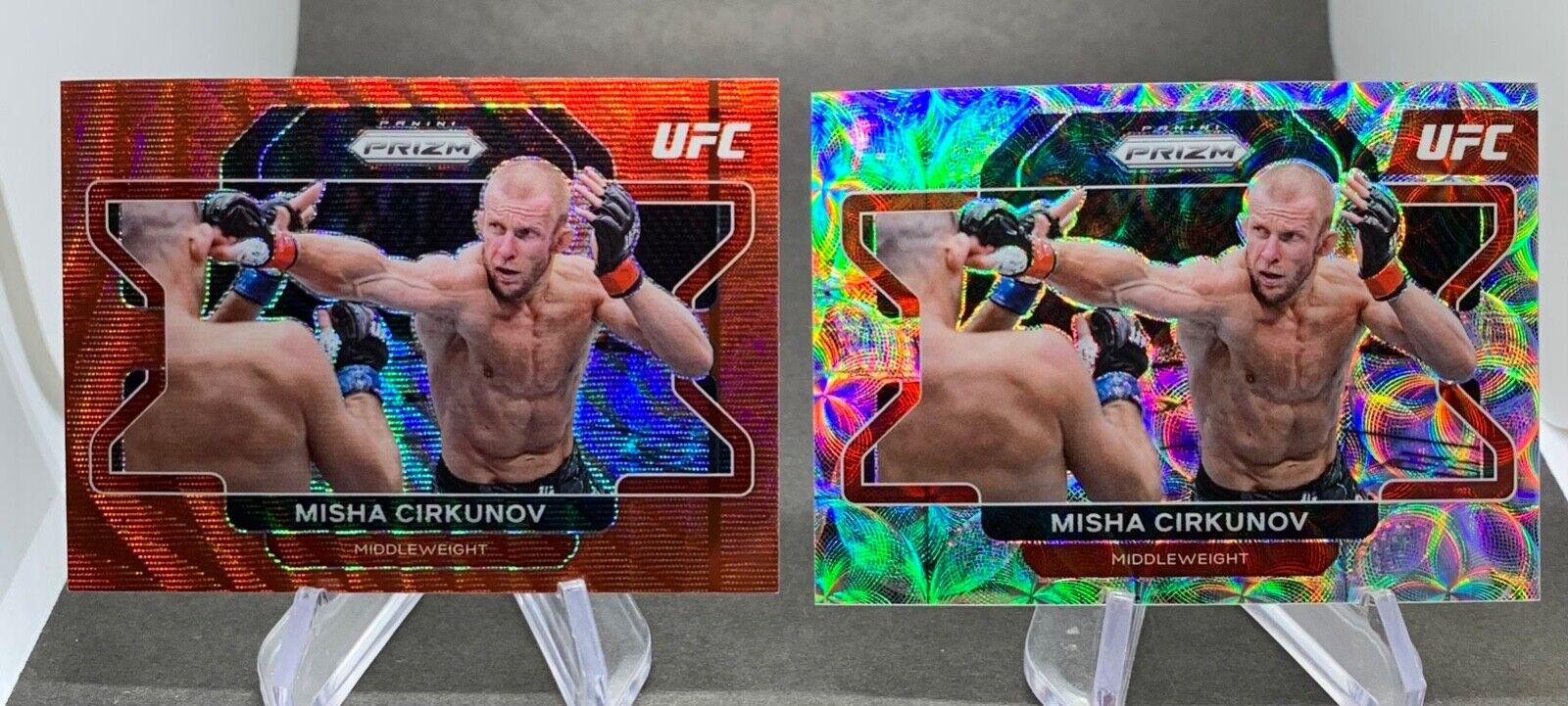 Misha Cirkunov 2022 Panini Prizm UFC Base #28 Ruby Wave