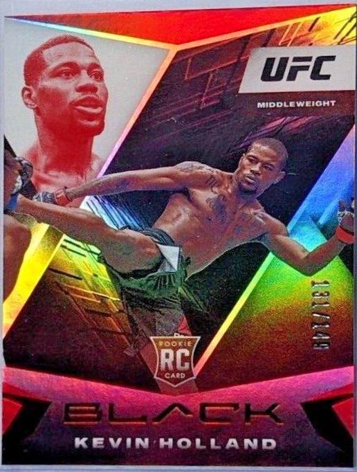 Kevin Holland 2021 Panini Chronicles UFC Base Black #114 Red