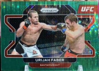 Urijah Faber 2022 Panini Prizm UFC Base #42 Green Pulsar