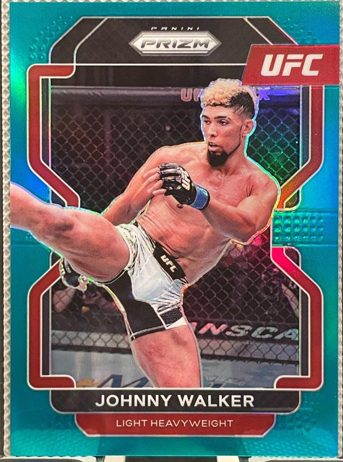 Johnny Walker 2022 Panini Prizm UFC Base #106 Teal