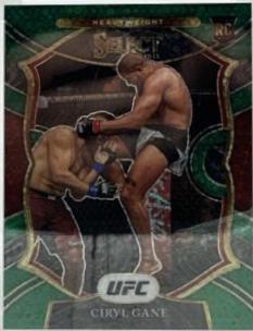 Ciryl Gane 2021 Panini Select UFC Concourse #98 Green Disco