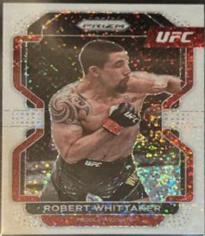 Robert Whittaker 2022 Panini Prizm UFC Base #132 White Sparkle