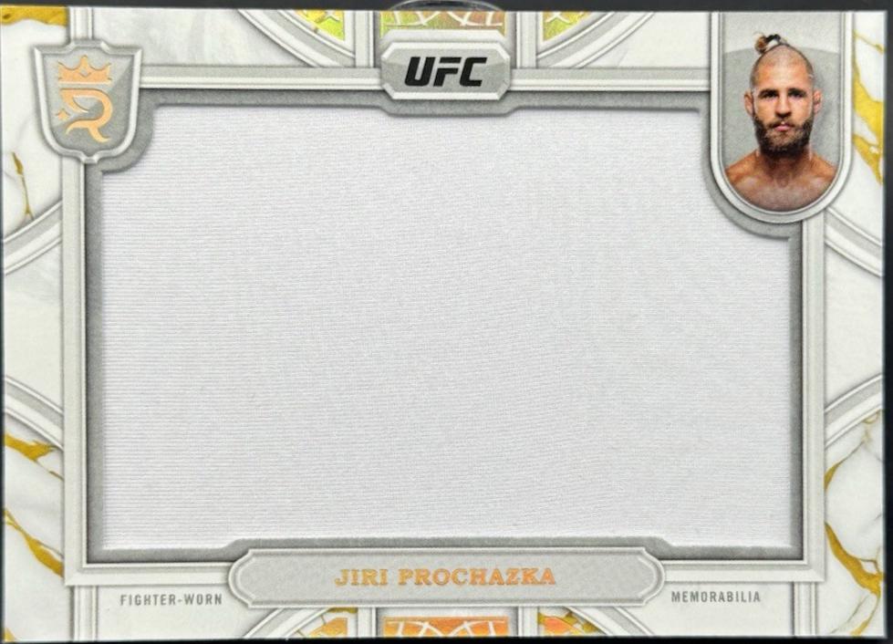 Jiri Prochazka 2024 Topps Royalty UFC Relic Jewels #RCJ-15 Gold