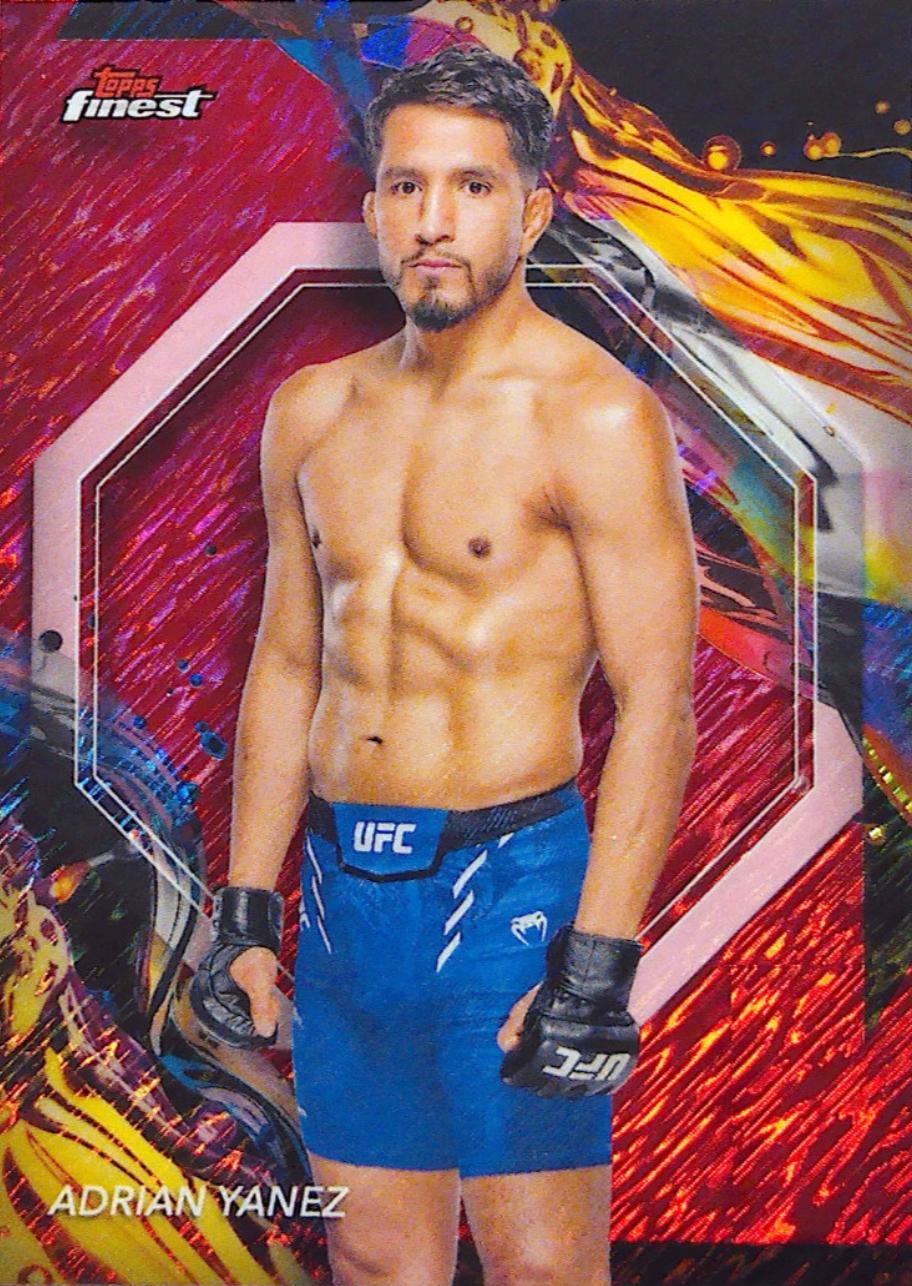Adrian Yanez 2024 Topps Finest UFC Base Uncommon #143 Red Shimmer Refractor