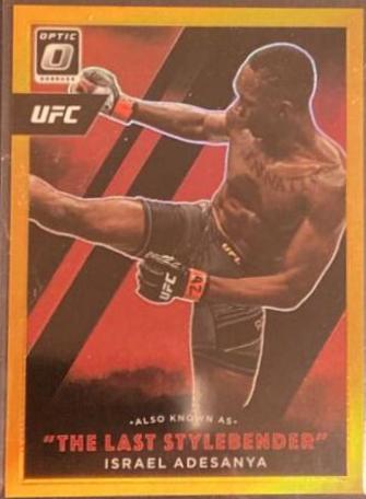 Israel Adesanya 2022 Panini Donruss Optic UFC Also Known As #8 Gold