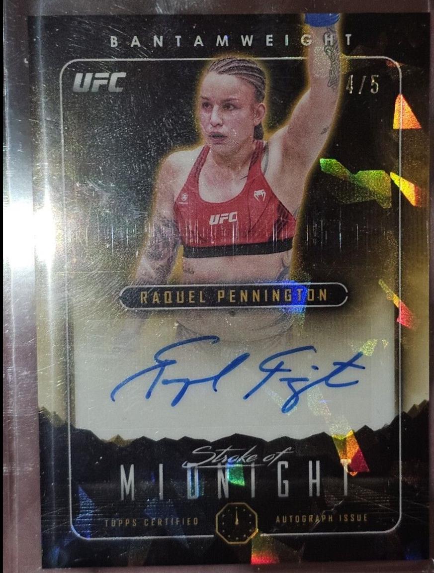 Raquel Pennington 2024 Topps Midnight UFC Stroke of Midnight Autographs #SMA-RPN Midnight