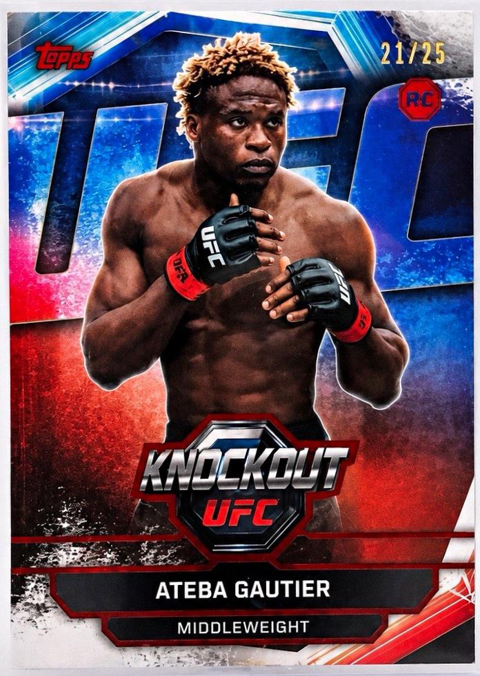 Ateba Gautier 2026 Topps Knockout UFC Base #96 Red