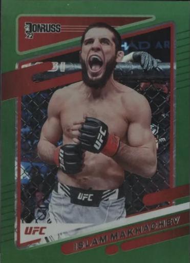 Islam Makhachev 2022 Panini Donruss UFC Base #1 Green
