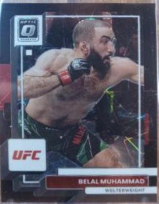 Belal Muhammad 2023 Panini Donruss Optic UFC Base #43 Black Velocity