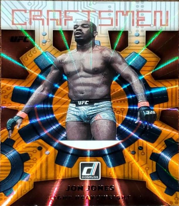 Jon Jones 2022 Panini Donruss UFC Craftsmen #15 Orange