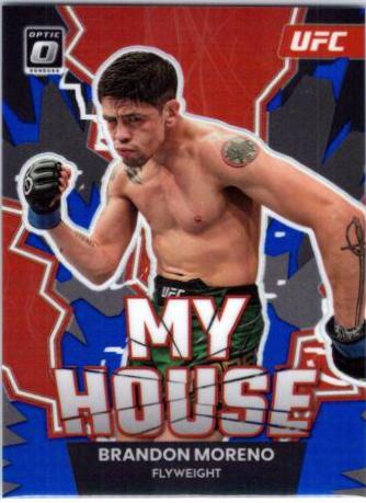 Brandon Moreno 2023 Panini Donruss Optic UFC My House #1 Blue