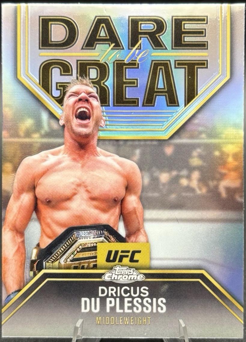 Dricus Du Plessis 2025 Topps Chrome UFC Dare to Be Great #DBG-5 Refractor
