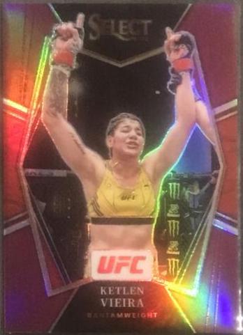 Ketlen Vieira 2022 Panini Select UFC Premier Level #176 Maroon