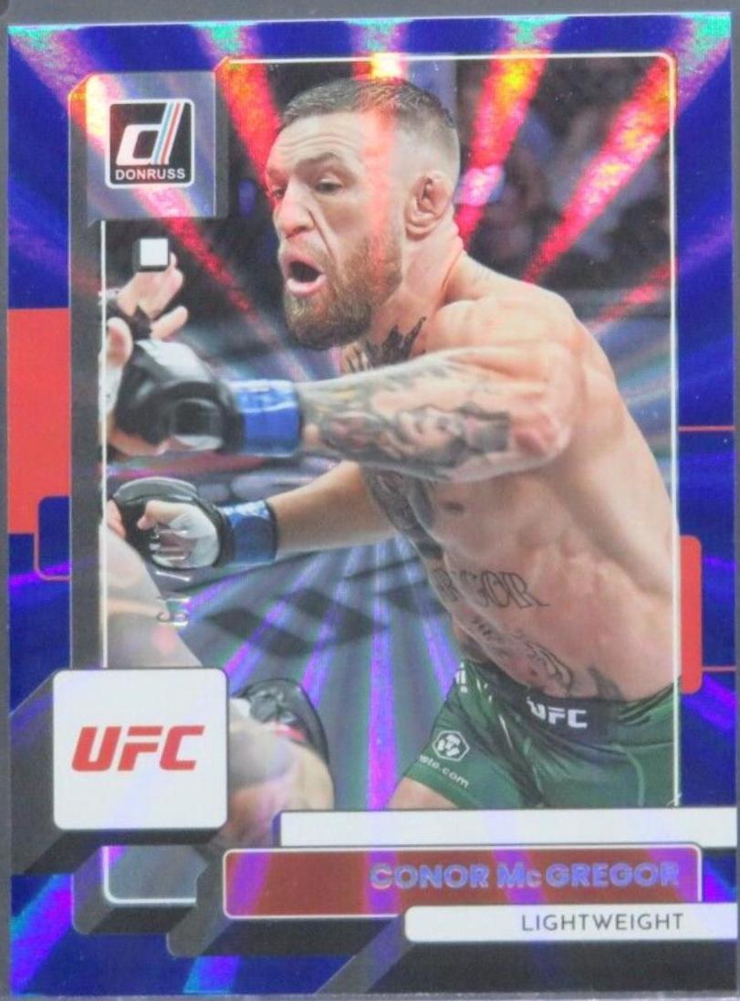 Conor McGregor 2023 Panini Donruss UFC Base #20 Blue Laser
