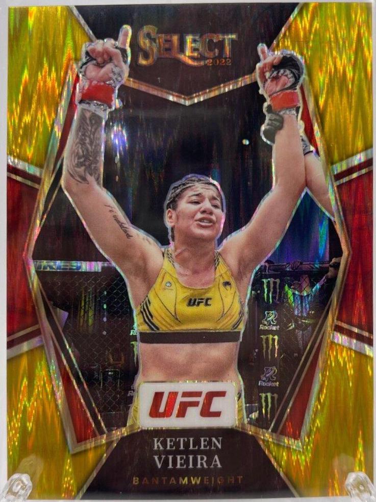 Ketlen Vieira 2022 Panini Select UFC Premier Level #176 Gold