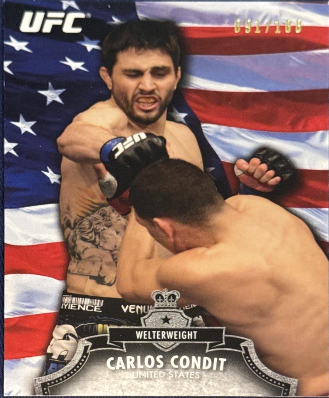 Carlos Condit 2012 Topps UFC Bloodlines Base #86 Flag