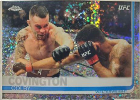 Colby Covington 2019 Topps Chrome UFC Base #24 Diamond Hot Box