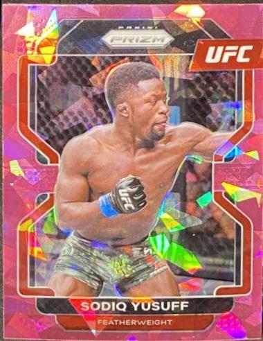 Sodiq Yusuff 2022 Panini Prizm UFC Base #192 Pink Ice