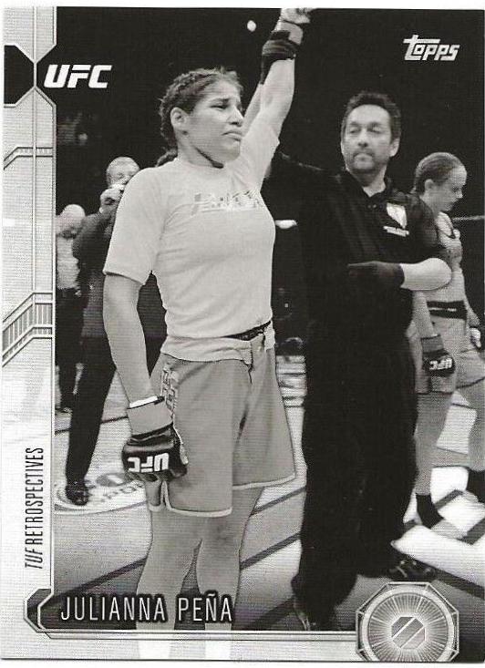 Julianna Peña 2015 Topps UFC Chronicles Base #221 Black and White
