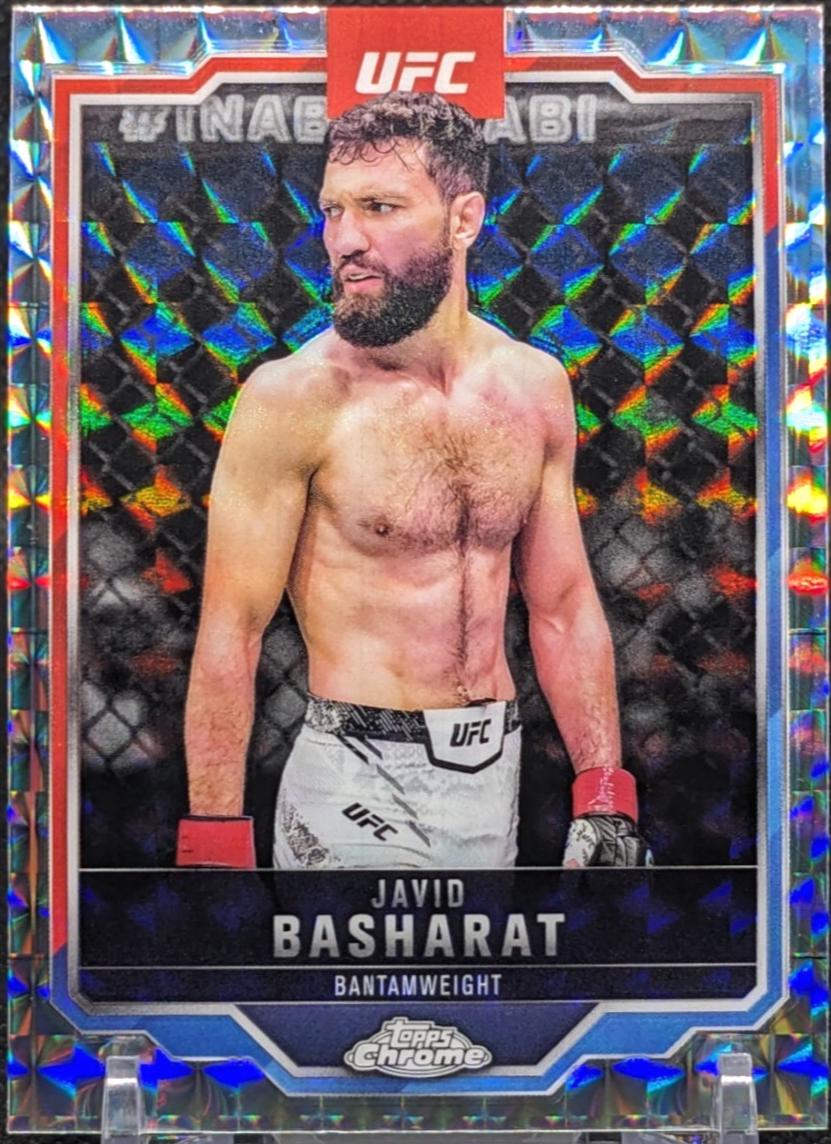 Javid Basharat 2025 Topps Chrome UFC Base #68 Geometric Refractor