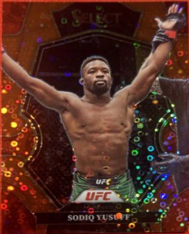 Sodiq Yusuff 2023 Panini Select UFC Premier Level #131 Red Disco