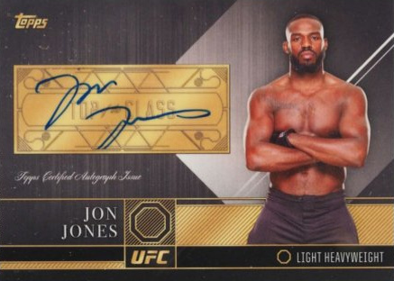 Jon Jones 2016 Topps UFC Top of the Class Top of the Class Autographs #TCA-JJO Gold