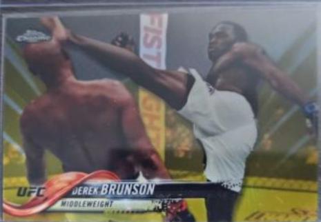 Derek Brunson 2017 Topps Chrome UFC Base #68 Gold