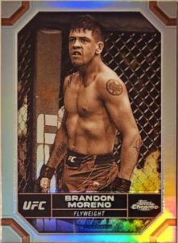 Brandon Moreno 2024 Topps Chrome UFC Base #30 Sepia Refractor