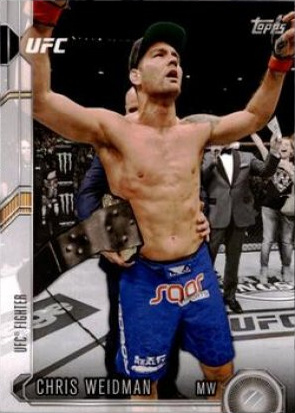 Chris Weidman 2015 Topps UFC Chronicles Base #120 Sepia