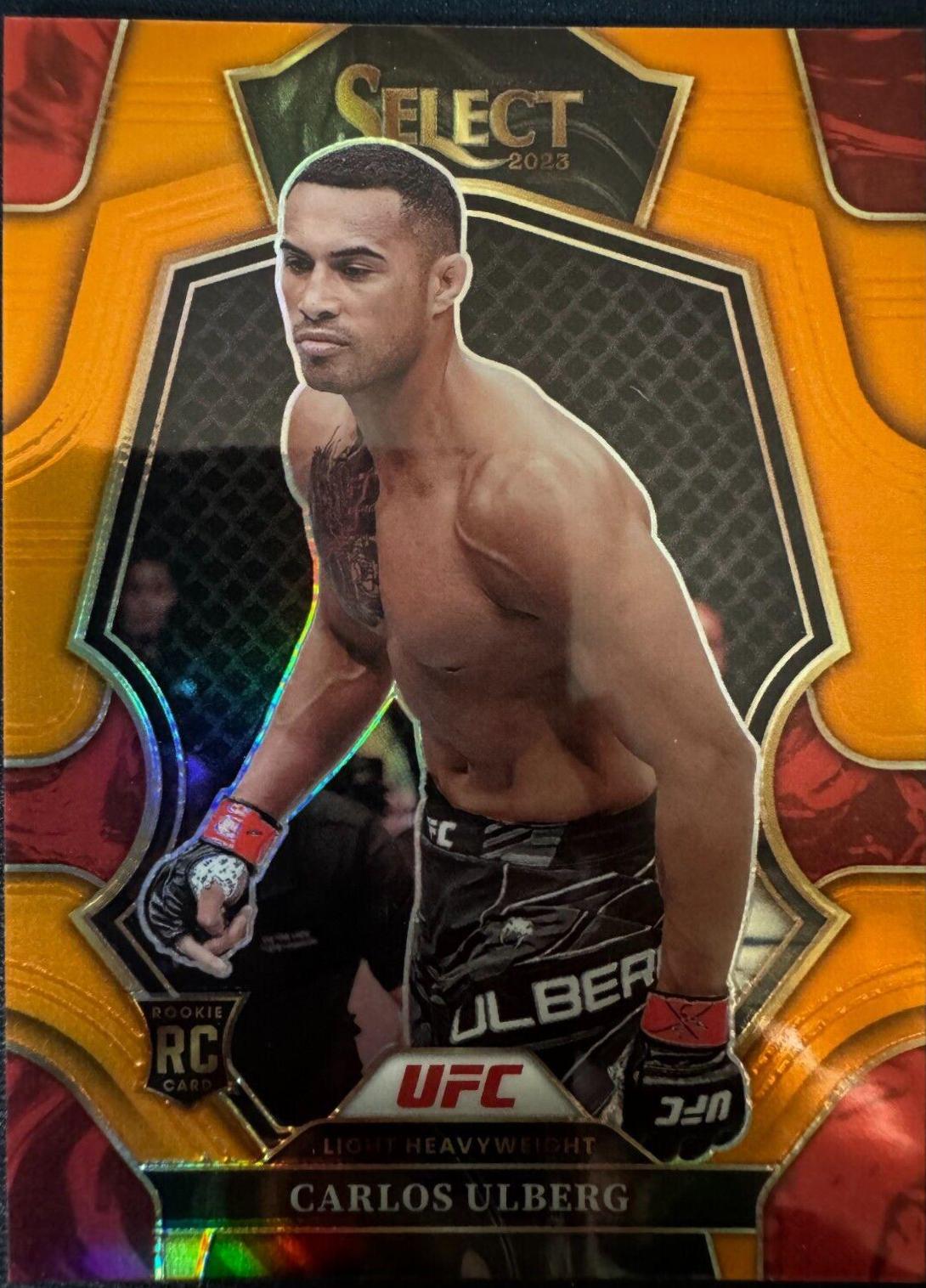 Carlos Ulberg 2023 Panini Select UFC Octagonside #216 Orange