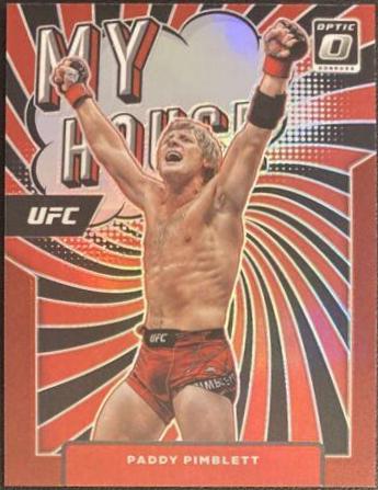 Paddy Pimblett 2022 Panini Donruss Optic UFC My House #22 Red