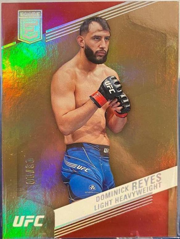 Dominick Reyes 2023 Panini Chronicles UFC Base Spectra #387 Gold