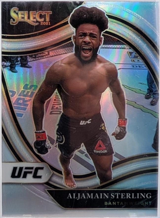 Aljamain Sterling 2021 Panini Select UFC Octagonside #206 Silver