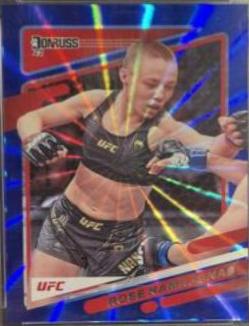 Rose Namajunas 2022 Panini Donruss UFC Base #38 Blue