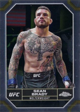Sean Brady 2024 Topps Chrome UFC Base #172 Superfractor