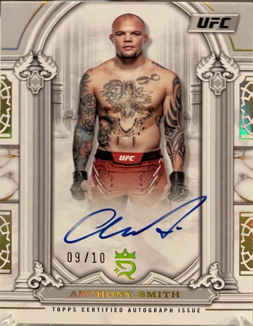 Anthony Smith 2024 Topps Royalty UFC Imperial Ink #II-AS Gold