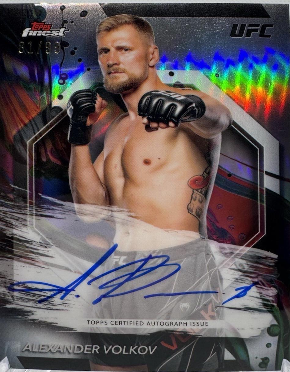 Alexander Volkov 2024 Topps Finest UFC Finest Autographs #FA-AVV Refractor