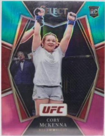 Cory McKenna 2022 Panini Select UFC Premier Level #190 Teal and Pink
