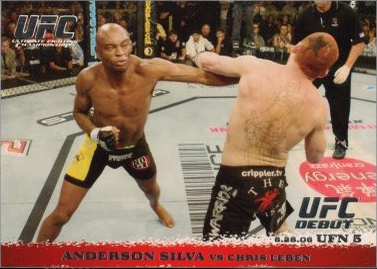 Anderson Silva / Chris Leben 2009 Topps UFC Round 1 Base #46 Red