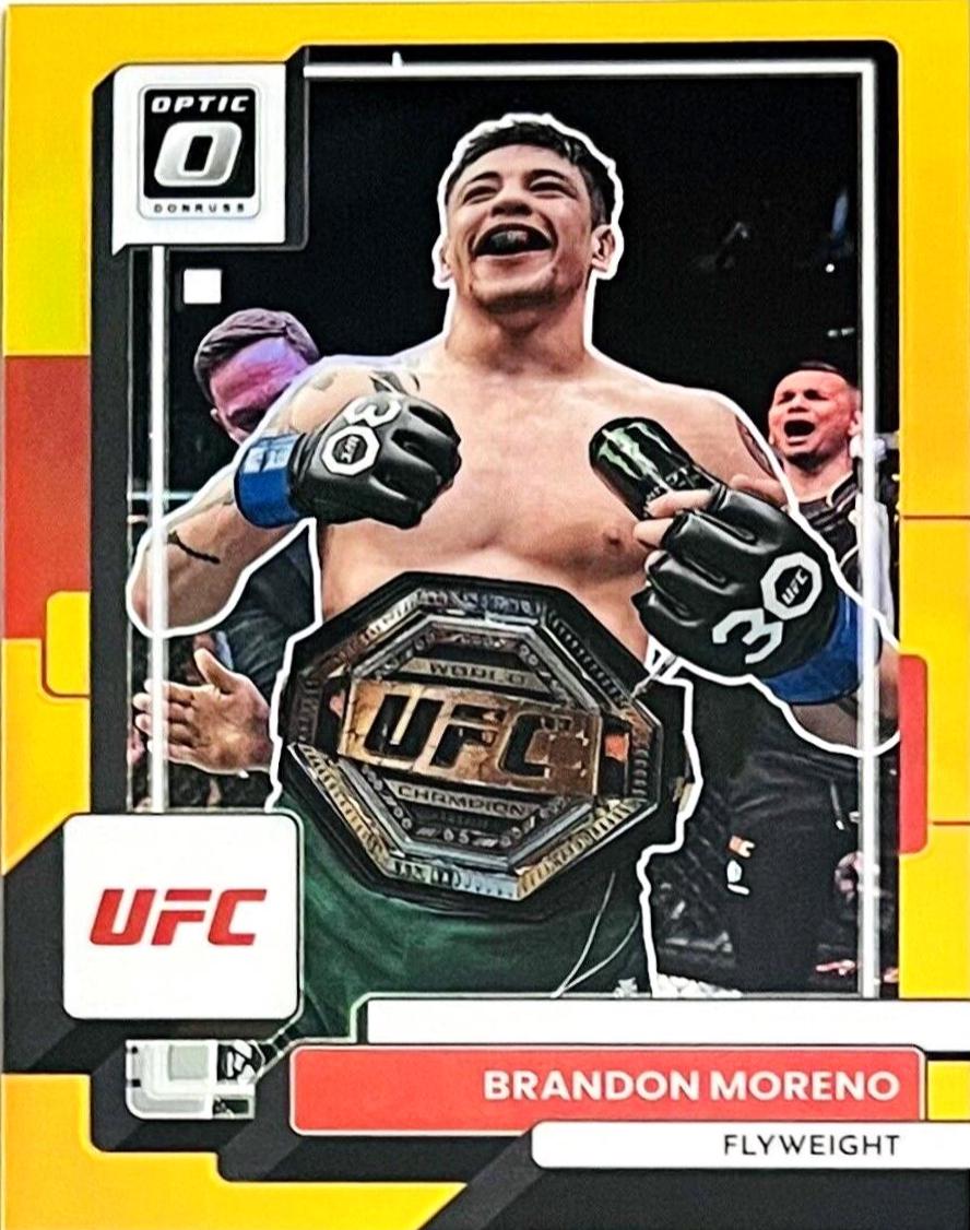 Brandon Moreno 2023 Panini Donruss Optic UFC Base #29 Gold