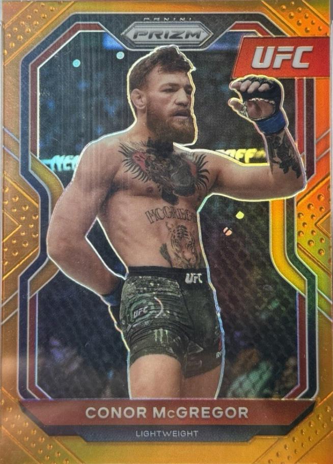 Conor McGregor 2021 Panini Prizm UFC Base #30 Orange