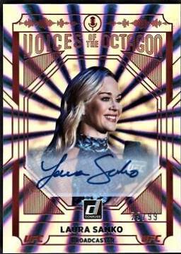 Laura Sanko 2022 Panini Donruss UFC Voices of the Octagon Signatures #224 Laser