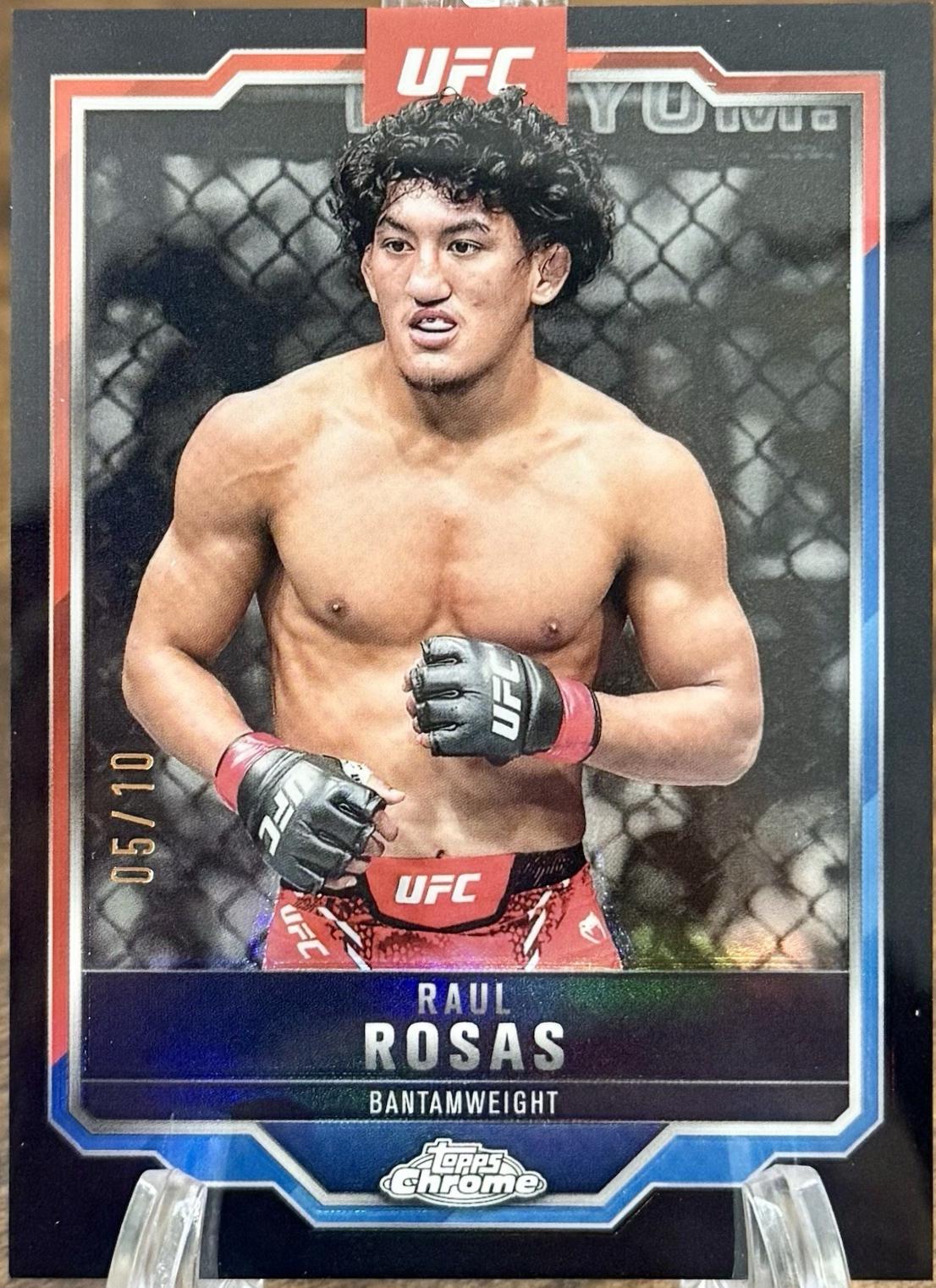 Raul Rosas 2025 Topps Chrome UFC Base #120 Black Refractor