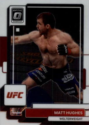 Matt Hughes 2023 Panini Donruss Optic UFC Base #100 Black Pandora