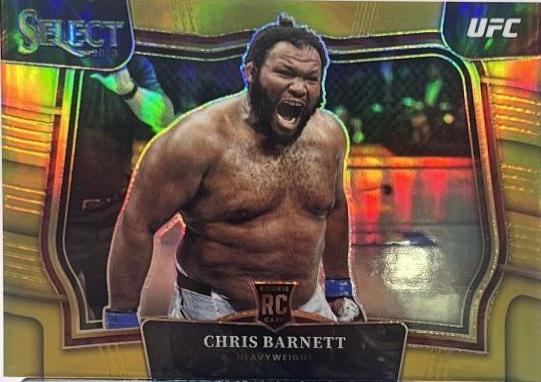 Chris Barnett 2023 Panini Select UFC Octagonside #246 Gold
